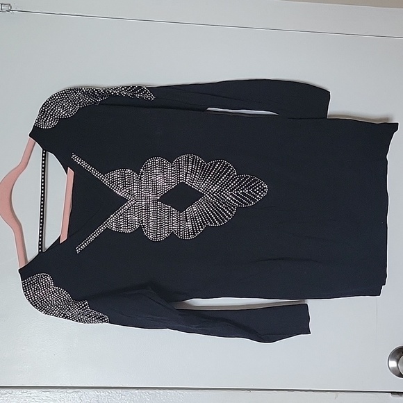 STUD Embedded Blouse L - Picture 1 of 6